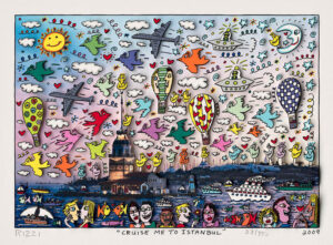 James Rizzi - CRUISE ME TO ISTANBUL - Original 3D Bild HANDSIGNIERT