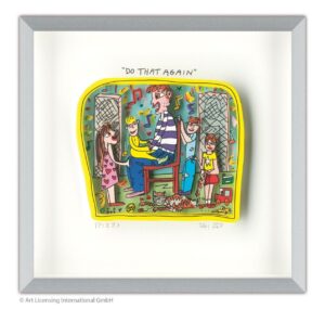 James Rizzi - DO THAT AGAIN - Original 3D Bild drucksigniert