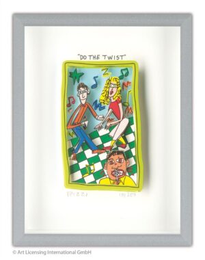 James Rizzi - DO THE TWIST - Original 3D Bild drucksigniert