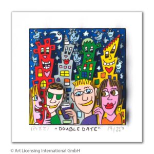 James Rizzi - DOUBLE DATE - Original 3D Bild drucksigniert