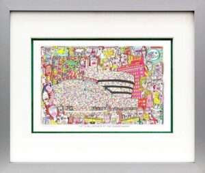 James Rizzi LETS ALL GATHER AT THE GUGGENHEIM. Orig. 3D Bild drucksigniert-alura...
