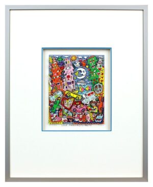James Rizzi - LOVE MAKES A CITY PRETTY - Original 3D Bild drucksigniert