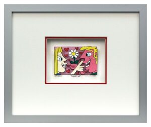 James Rizzi - LOVE YA - Original 3D Bild drucksigniert