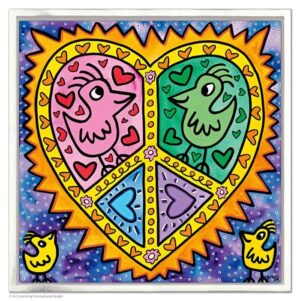James Rizzi MOMMY + DADDY IN LOVE - 2D-Pigmentdruck