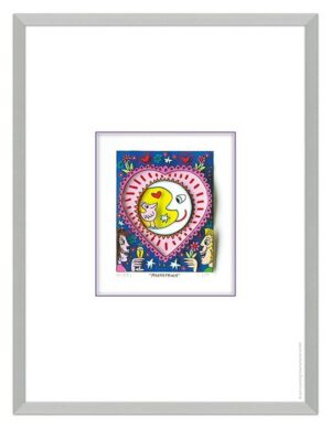 James Rizzi - MOONSTRUCK - Original 3D Bild drucksigniert