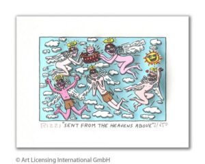 James Rizzi - Sent From The Heavens Above - Original 3D Bild drucksigniert - ohn...