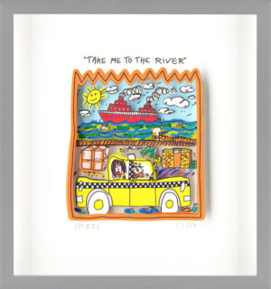 James Rizzi - TAKE ME TO THE RIVER  - Original 3D Bild drucksigniert