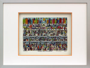 James Rizzi - THE BEST WAY IS THE SUBWAY - Original 3D Bild HANDSIGNIERT