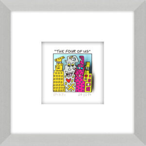 James Rizzi - THE FOUR OF US - Original 3D Bild drucksigniert