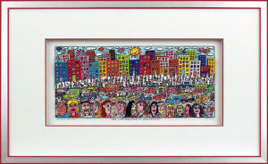James Rizzi THE LIFE AND LOVE IN BROOKLYN - 3D Bild drucksigniert