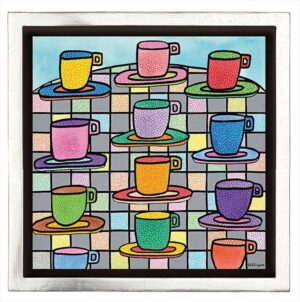James Rizzi THE MOST COLOURFUL CUPS OF COFFEE - 2D-Pigmentdruck