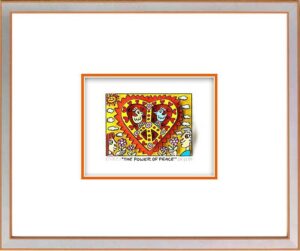 James Rizzi - THE POWER OF PEACE   - Original 3D Bild drucksigniert