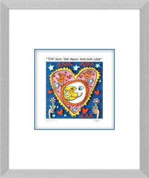James Rizzi - THE SUN - THE MOON - AND OUR LOVE  - Original 3D Bild drucksignier...