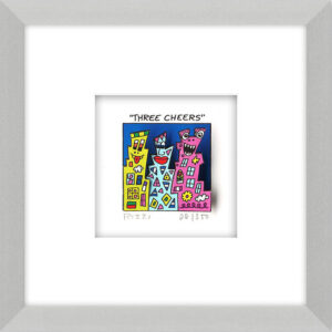 James Rizzi - THREE CHEERS - Original 3D Bild drucksigniert