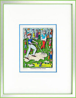 James Rizzi TRAPPED in the SAND - Original 3D Grafik drucksigniert