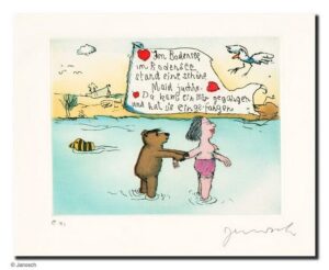 Janosch - BODENSEE - original Radierung handsigniert - ohne Rahmen PP