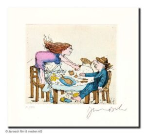 Janosch - GOSLAR 2 - GASTMAHL 2 - original Radierung handsigniert - ohne Rahmen ...