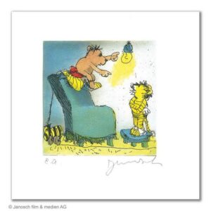 Janosch - ICH SAG DIR WAS OLLER TIGER - original Radierung handsigniert - ohne R...