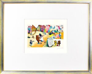 Janosch - KOMMEN SIE GERN NACH PFULLENDORF - original Radierung handsigniert-sil...