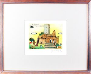 Janosch - OH LÖRRACH DIE BURG IST GANZ SCHÖN - original Radierung handsigniert-s...