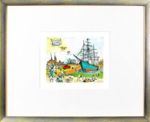 Janosch - RICKMER - RICKMERS 2 (HAMBURG GROSS) - original Radierung handsigniert...