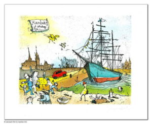 Janosch - RICKMER - RICKMERS 2 (HAMBURG GROSS) - original Radierung handsigniert...