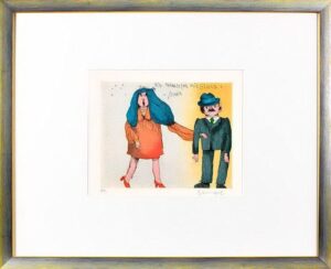 Janosch - WIR HABEN GEHEIRATET MIT GLANZ UND GLORIA - original Radierung handsig...