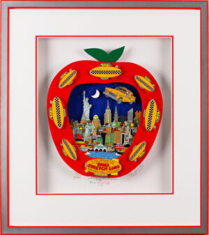 John Suchy - Looking into the Big Apple - Original 3D Bildobjekt - handsigniert