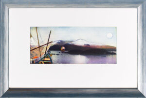 Jutta Votteler - Ferne Reise - Original Farb-Radierung - limitiert und handsigni...