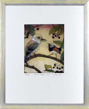 Jutta Votteler - Kleine Freunde - Original Farb-Radierung - limitiert und handsi...