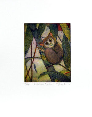 Jutta Votteler - Kleiner Maki - Original Farb-Radierung - limitiert und handsign...
