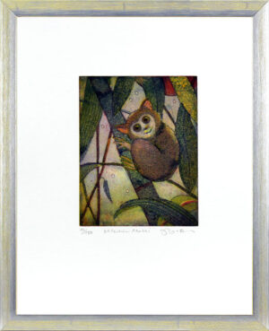 Jutta Votteler - Kleiner Maki - Original Farb-Radierung - limitiert und handsign...