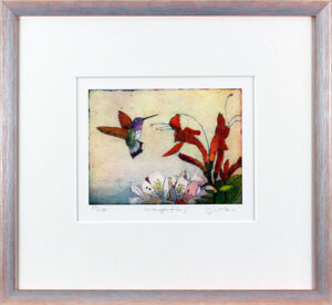 Jutta Votteler - Morgenflug - Original Farb-Radierung - limitiert und handsignie...