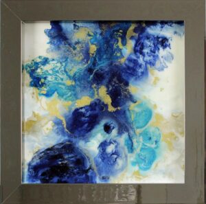 Kevin BURTON - Into the Blue - Original Mischtechnik - UNIKAT