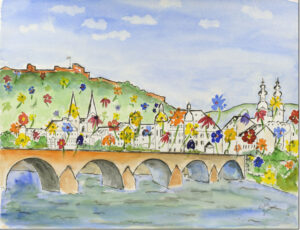 Koblenz Blueht - Buga - E. Girmann - Leinwandbild