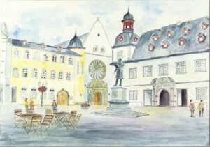 Koblenz Jesuitenplatz - E. Girmann - Leinwandbild