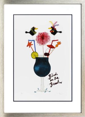 Michael Ferner - BIRDS ON THE BEACH - Original Grafik