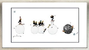 Michael Ferner Bilder - Original Schneedohlen - Original Grafik