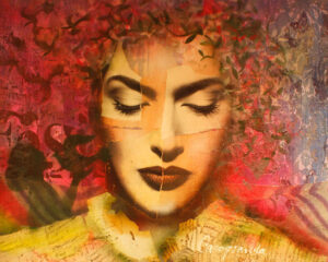 Moderne Collage - CAPRICCIOSA - Unikat