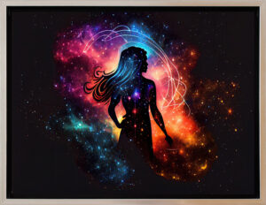 Modernes Leinwandbild - Sternzeichen - JUNGFRAU