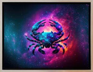 Modernes Leinwandbild - Sternzeichen - KREBS