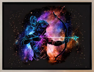 Modernes Leinwandbild - Sternzeichen - SCHÜTZE