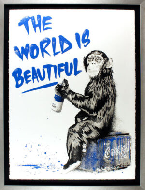 Mr. Brainwash Bilder - THE WORLD IS BEAUTIFUL - Original Lithografie - handsigni...