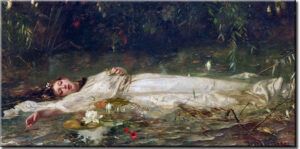OPHELIA - Friedrich Wilhelm Theodor Heyser - Leinwandbild ( Taylor Swift Video )