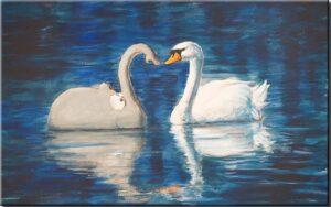 Otto Waalkes - ALSTERVERGNÜGEN - ORIGINAL PIGMENTGRAFIK AUF LEINWAND