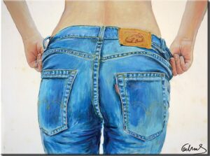 Otto Waalkes - ANSICHTEN VON V. - ORIGINAL PIGMENTGRAFIK AUF LEINWAND