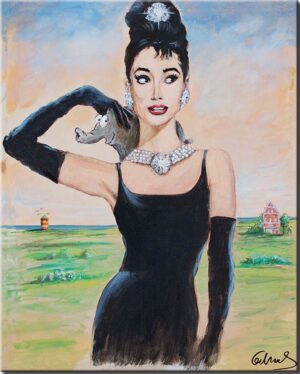 Otto Waalkes - BREAKFAST AT OTTILIE II - ORIGINAL PIGMENTGRAFIK AUF LEINWAND