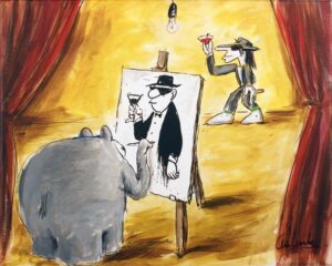 Otto Waalkes Bilder - ATELIER DER MEISTER - ORIGINAL PIGMENTGRAFIK AUF LEINWAND