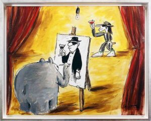 Otto Waalkes Bilder - ATELIER DER MEISTER - ORIGINAL PIGMENTGRAFIK AUF LEINWAND