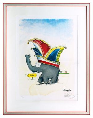 Otto Waalkes Bilder - FASTNACHT IN MAINZ - Original Grafik auf Büttenpapier